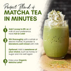 Organic Matcha Latte Pure Japanese Tea Blend with Ashwagandha Vanilla 4.68 oz